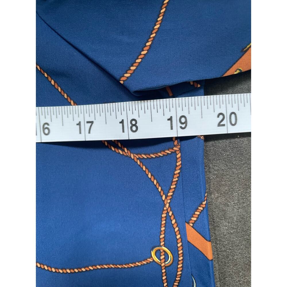 IMAN Global Chic Blue Wrap Blouse Size XS NWT - Picture 8 of 10